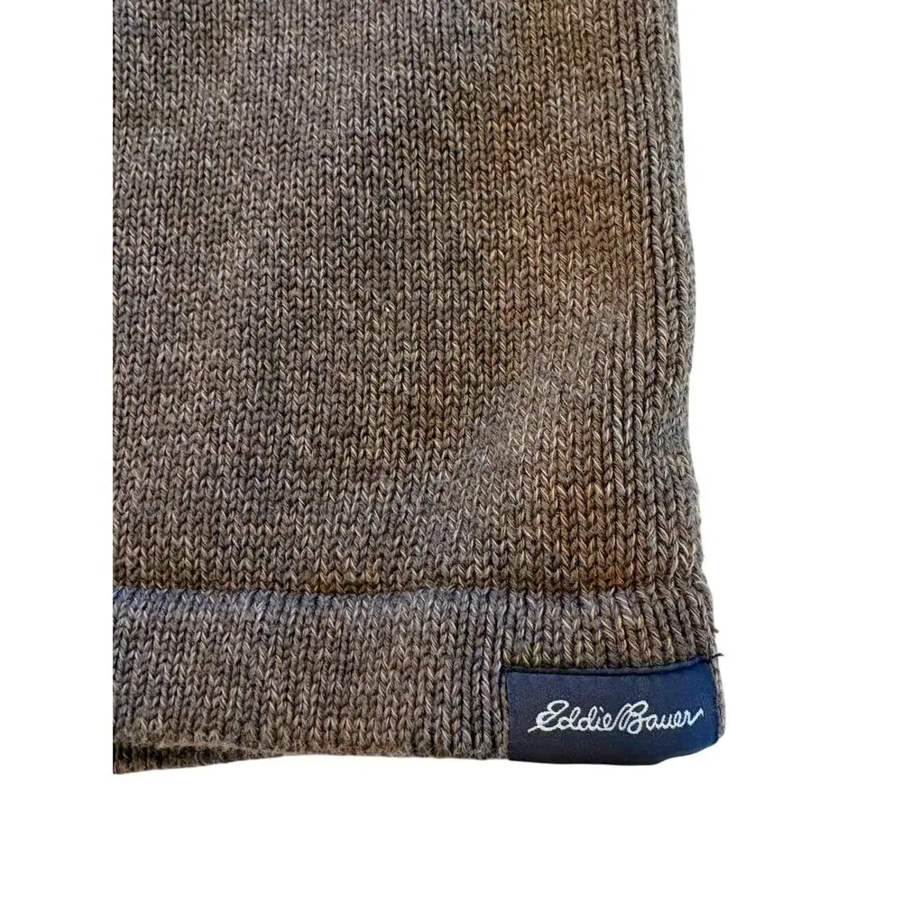 Eddie Bauer Sweater Mens Size XL Brown Knit Crewneck Pullover Classic 90s Y2K - Picture 4 of 8